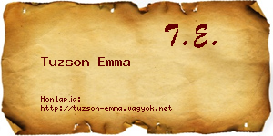 Tuzson Emma névjegykártya